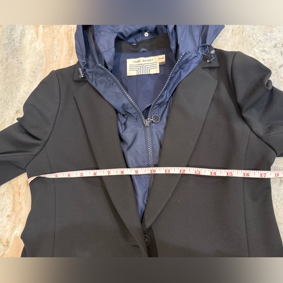 Women’s TORY SPORT Black blazer/navy windbreaker jacket. Size medium - Picture 10 of 10